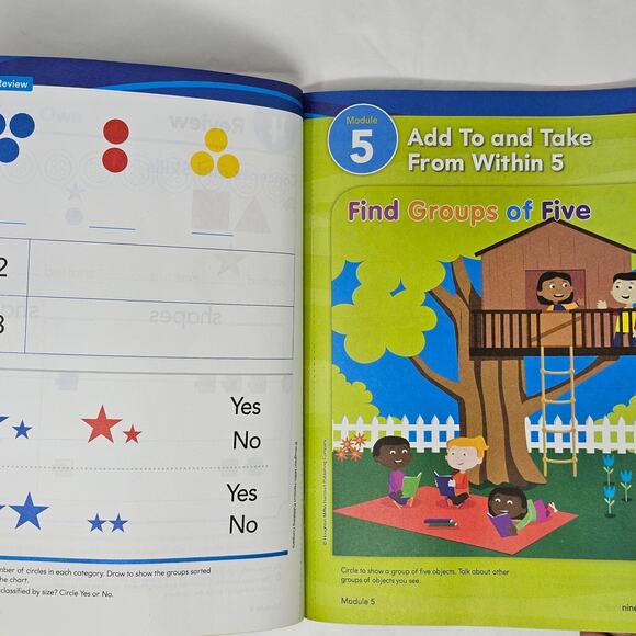 HMH Into Math Kindergarten Student Workbooks Modules 1-6 Homeschool Classroom - Picture 7 of 11